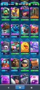 Conta Clash Royale LVL 33(Torre LVL;11,9,9 e 9 330K Ouro e 2