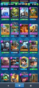 Conta Clash Royale LVL 33(Torre LVL;11,9,9 e 9 330K Ouro e 2