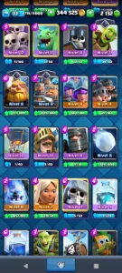 Conta Clash Royale LVL 33(Torre LVL;11,9,9 e 9 330K Ouro e 2