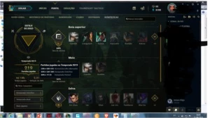 conta league of legends d3 quase todos os champs mmr alto LOL