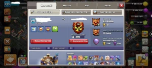 Cv18 Lendário - 95% Full - 2 Heróis Full - 14 Equip. Full - Clash of Clans