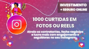 [Instagram] 1000 Curtidas Em Foto Ou Reels - Garantia - Redes Sociais