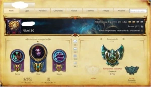 LOL PLATINA V- PREÇO NEGOCIÁVEL- INFORMAÇÕES NA DESCRIÇÃO - League of Legends