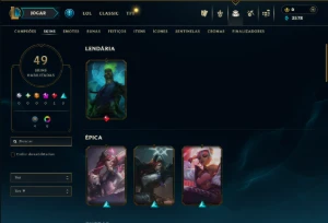 Mestre com 95 Champs e 49 Skins ( 54 PDL ) - League of Legends LOL