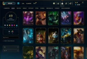 Mestre com 95 Champs e 49 Skins ( 54 PDL ) - League of Legends LOL