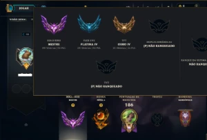 Mestre com 95 Champs e 49 Skins ( 54 PDL ) - League of Legends LOL
