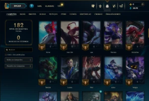 Mestre com 95 Champs e 49 Skins ( 54 PDL ) - League of Legends LOL