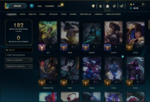 Mestre com 95 Champs e 49 Skins ( 54 PDL ) - League of Legends LOL
