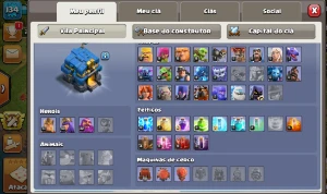 CONTA CLASH OF CLANS CV 13, 12, 11,15 (aceito propostas)