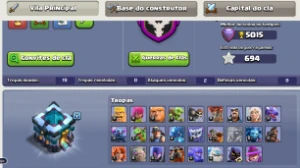 CONTA CLASH OF CLANS CV 13, 12, 11,15 (aceito propostas)