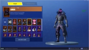 conta fortnite por R$ 400,00