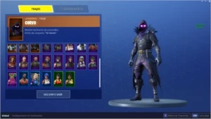 conta fortnite por R$ 400,00