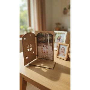 Kit 05 Porta-Retrato em MDF com Porta Articulada,... - Artesanato e Personalizados