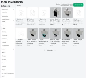 Conta Roblox | Varias roupas e chapeus | Barato
