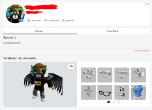 Conta Roblox | Varias roupas e chapeus | Barato
