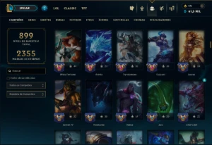 Bronze 3 com TODOS os Champs e 253 Skins ( ADC / JG / MID ) - League of Legends LOL