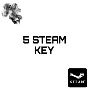5 STEAM KEY NÍVEL GOLD (PODE CONTER JOGOS +18)