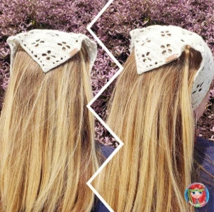 Bandana de Cabelo em Crochê - Artesanato e Personalizados