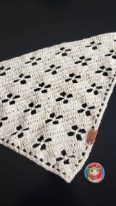 Bandana de Cabelo em Crochê - Artesanato e Personalizados
