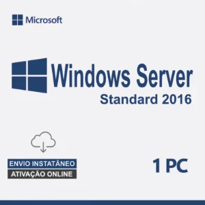 Windows Server Standard 2016 Chave Ativação Vitalícia - Softwares e Licenças