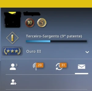 Conta CSGO + Prime + Medalhas 10  anos - Counter Strike
