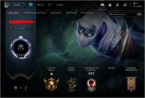 CONTA DE LOL NIVEL 216, 104 SKINS, 123 CAMPEÕES. - League of Legends