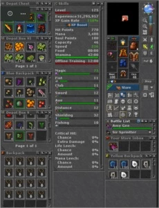 TIBIA MS lvl 125 / ED lvl 60 / RL lvl 50 / EL lvl 50  Lobera