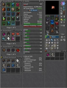 TIBIA MS lvl 125 / ED lvl 60 / RL lvl 50 / EL lvl 50  Lobera
