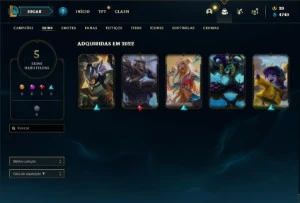 Conta de LOL - FULL ACESSO - Prata 2 - C/ Skins e EA - League of Legends