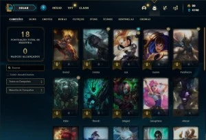 Conta de LOL - FULL ACESSO - Prata 2 - C/ Skins e EA - League of Legends