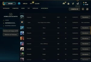 Conta de LOL - FULL ACESSO - Prata 2 - C/ Skins e EA - League of Legends