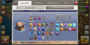 Cv 11 + 843 gemas + 5 construtores bem upado - Clash of Clans