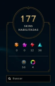 Lvl 127 + riot singed + 176 skins + ícones S2 - League of Legends LOL