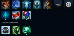 Lvl 127 + riot singed + 176 skins + ícones S2 - League of Legends LOL