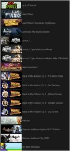 Conta STEAM com 115 jogos!