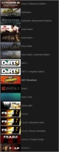 Conta STEAM com 115 jogos!