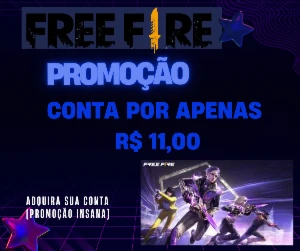 💥 Conta Free Fire Insana! Não Perca Essa Chance! 💥