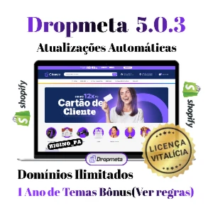 Tema Dropmeta + 1 Ano De Temas Grátis E Atualização Ao Tema