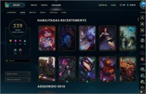 Conta com 339 skins! Todos heroes e terminou season D2! - League of Legends LOL