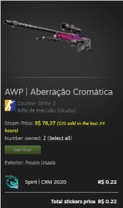 Conta Steam R$ 1400 De Saldo - Csgo-Prime + Skins - Counter Strike