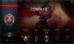 CONTA OURO/PRATA MMR (LEIA A DESCRIÇÃO) - League of Legends LOL