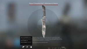 Faca Clássica (★) | Máscara Urbana - Counter Strike CS