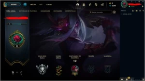 CONTA PRATA 1 COM SKIN DA KAT - League of Legends LOL