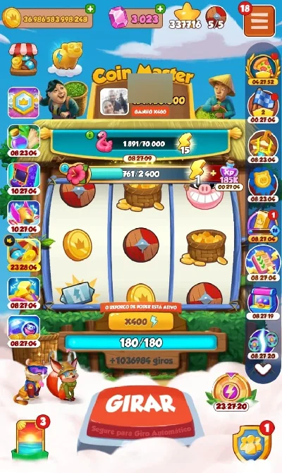 Coin master 1 milhão de giros - Outros