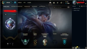 Conta platina III 57% wr 89 campeões 44 skins - League of Legends LOL