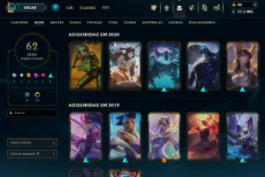 Conta Diamante 2 Com 27K De Ea E 62 Skins Nivel 66 - League of Legends LOL