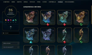 Conta Diamante 2 Com 27K De Ea E 62 Skins Nivel 66 - League of Legends LOL