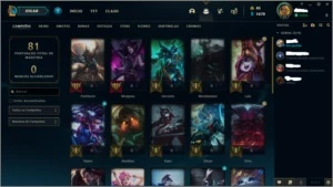 CONTA LOL MESTRE - League of Legends