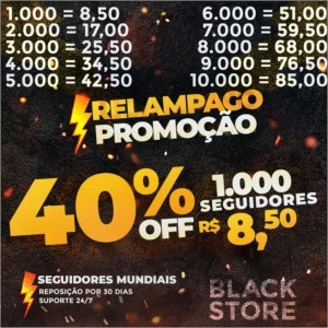 1.000 SEGUIDORES PARA INSTAGRAM - PREÇO BAIXO !!! - Redes Sociais