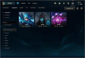 Vendo conta Platina 4 com 129 skins e Quase full champs - League of Legends LOL
